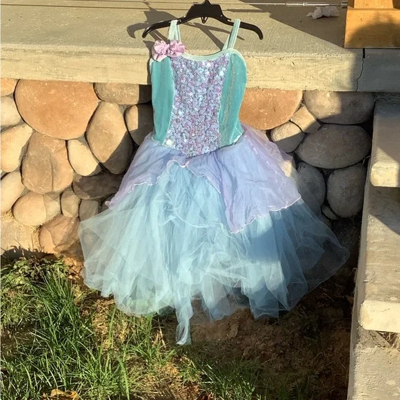 Sparkling Blue and Purple Kids Costume - Picture 12 of 14